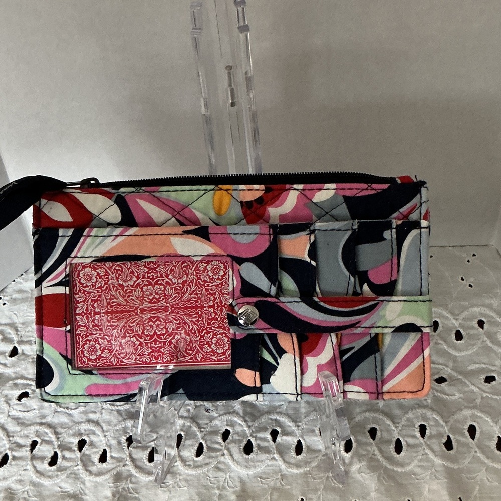 Vera Bradley Wallet in Mod Paisley with RFID Protection.